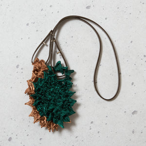 Mini Shoulder Bag with Leather Strap - BiColor