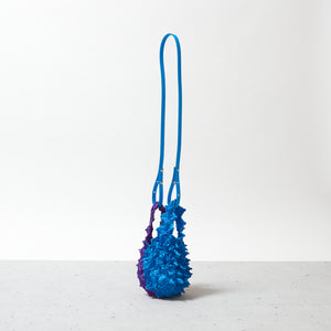 Mini Shoulder Bag with Leather Strap - BiColor