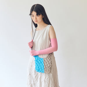 Mini Shoulder Bag with Leather Strap - BiColor