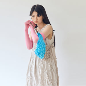 Mini Shoulder Bag with Leather Strap - BiColor