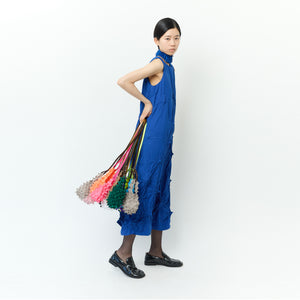 Mini Shoulder Bag with Leather Strap - BiColor