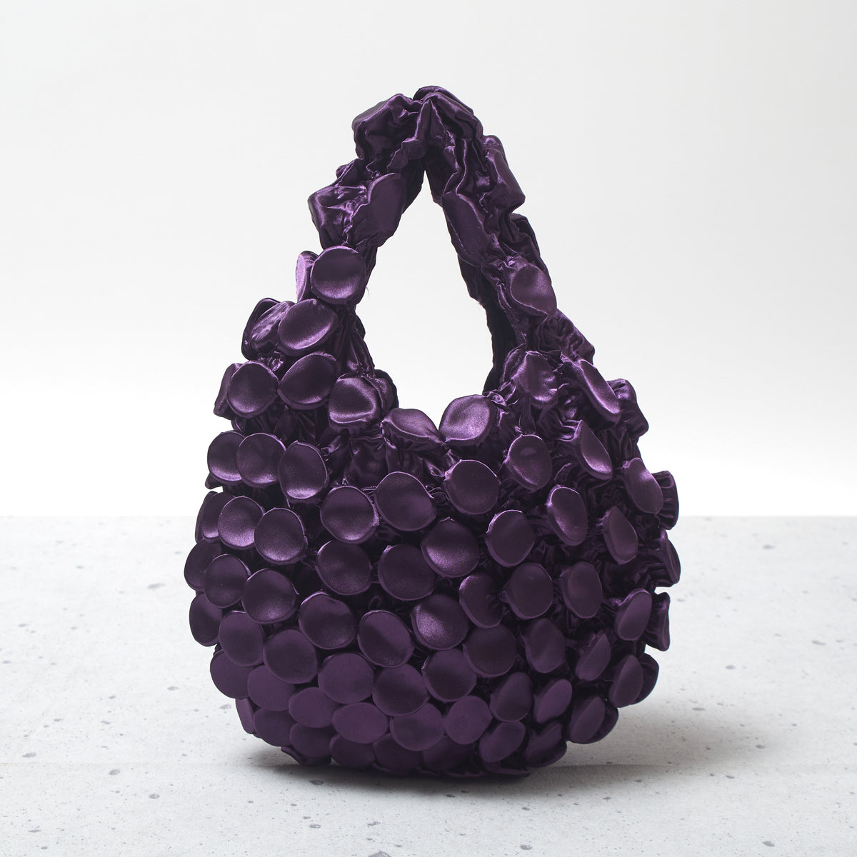 Button Shibori Bag - Satin 
