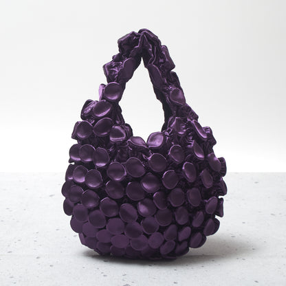 Button Shibori Bag - Satin 