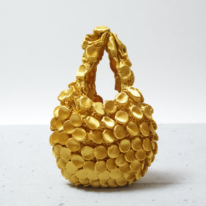 Button Shibori Bag - Satin 