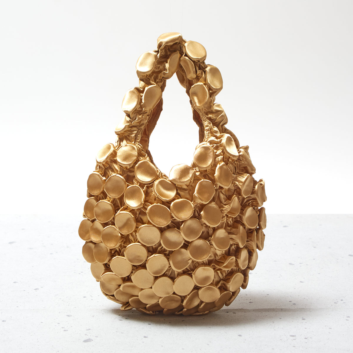 Button Shibori Bag - Satin 