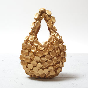 Button Shibori Bag - Satin 