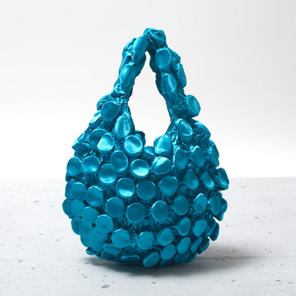 Button Shibori Bag - Satin 