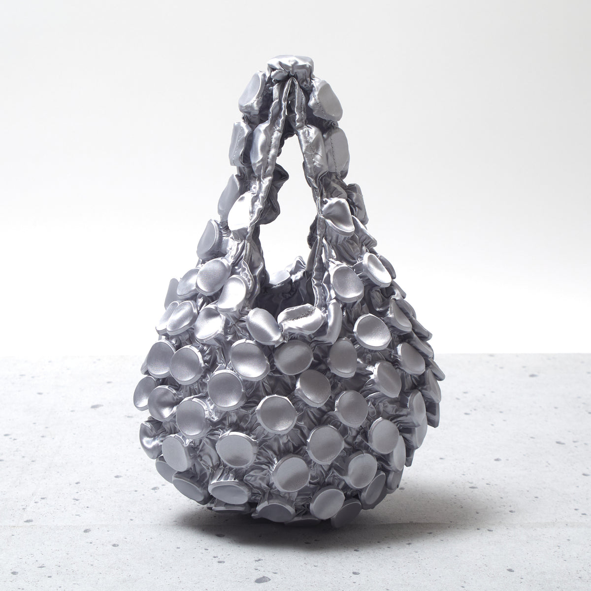 Button Shibori Bag - Satin 