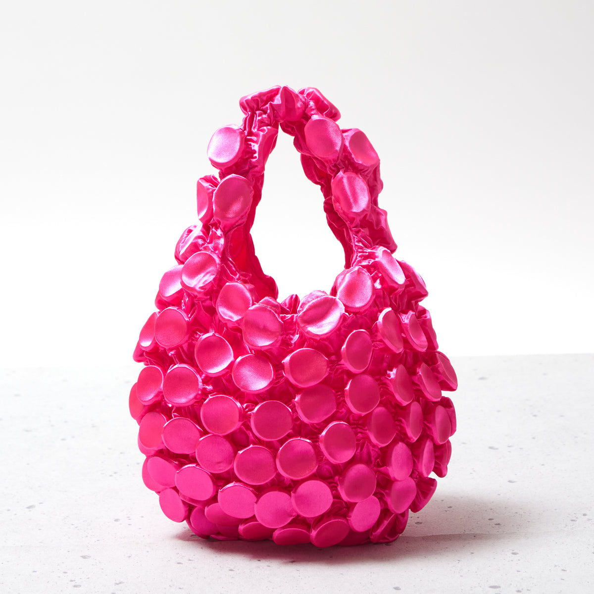 Button Shibori Bag - Satin 