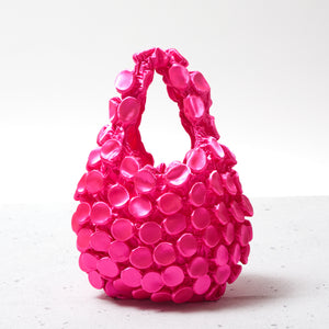 Button Shibori Bag - Satin 