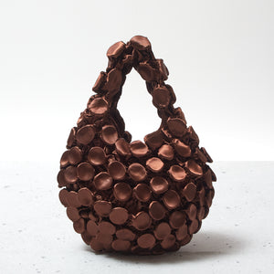 Button Shibori Bag - Satin 