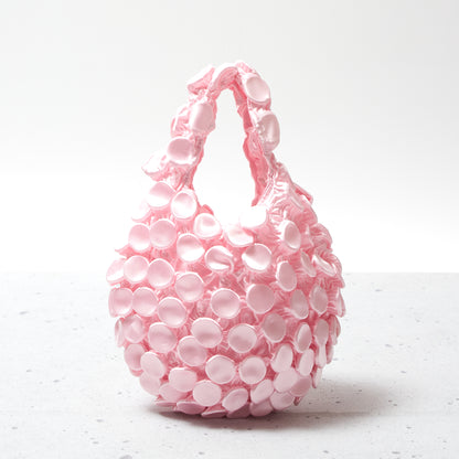 Button Shibori Bag - Satin 
