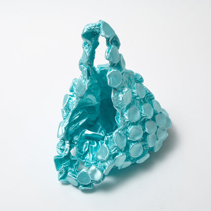 Button Shibori Bag - Satin 