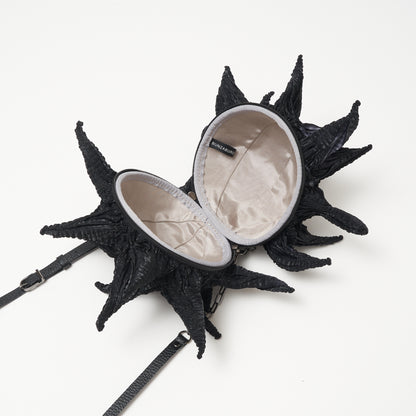 Big Spiky Shibori Charm Shoulder Bag
