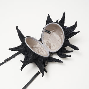 Big Spiky Shibori Charm Shoulder Bag