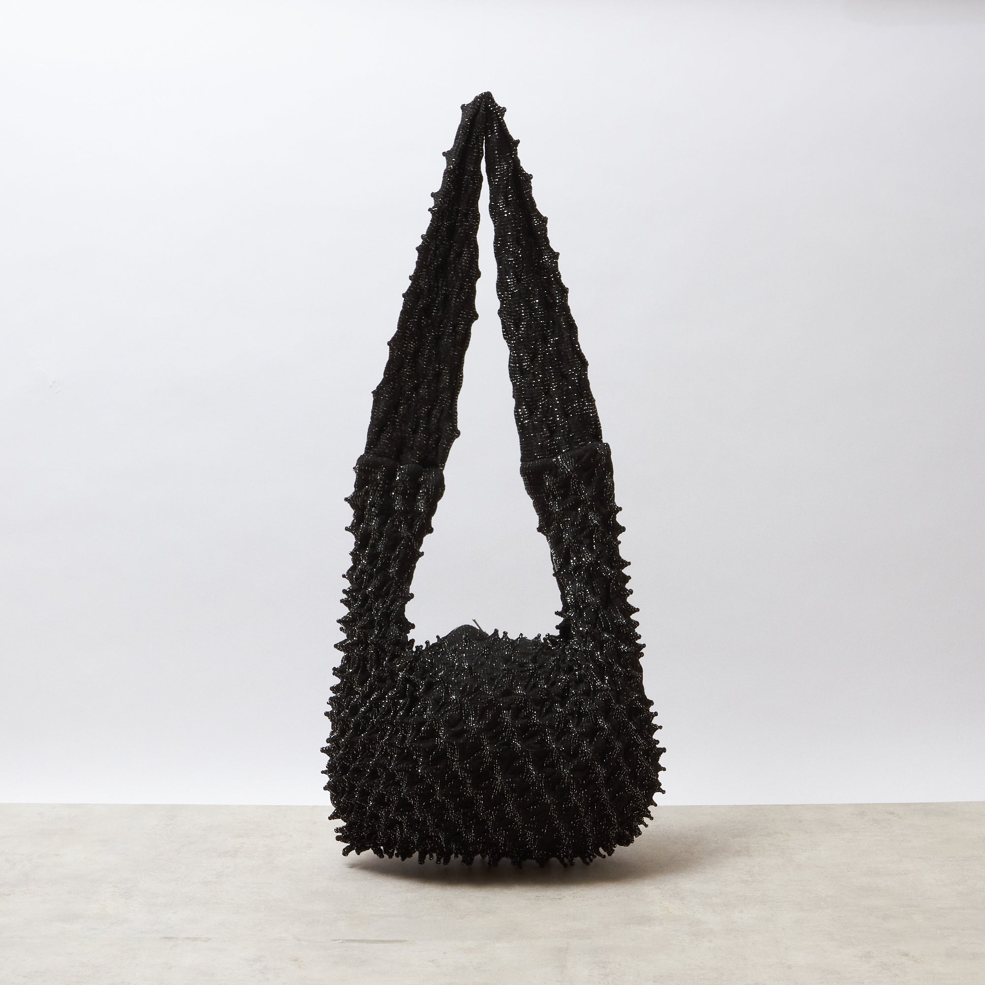Spiky Shibori Medium Crossbody Bag - Lamé Lace - BUNZABURO