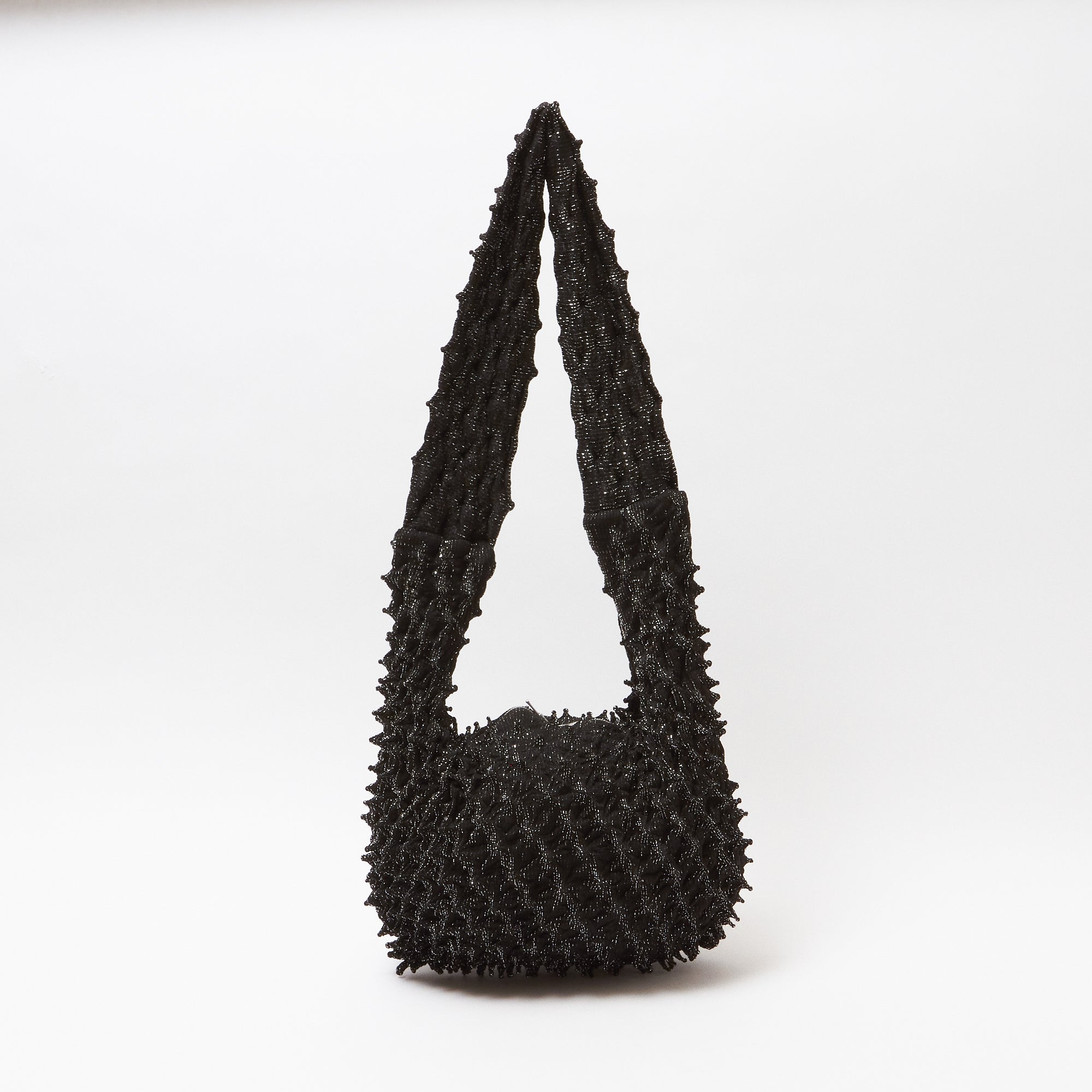 Spiky Shibori Medium Crossbody Bag - Lamé Lace - BUNZABURO