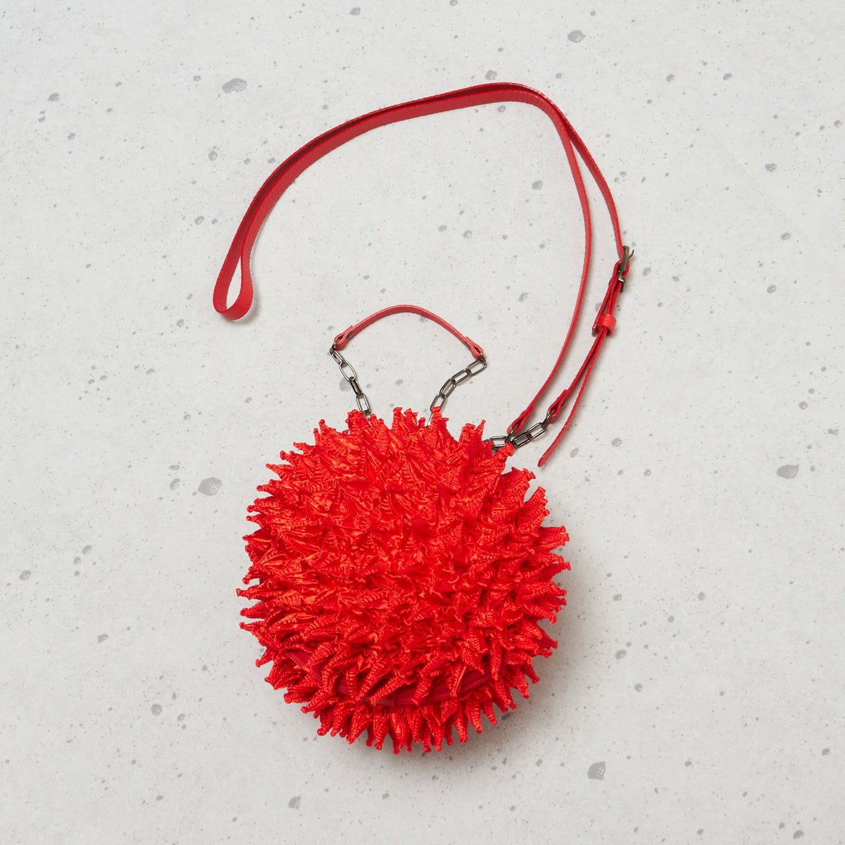 Spiky Shibori Large Charm Shoulder Bag