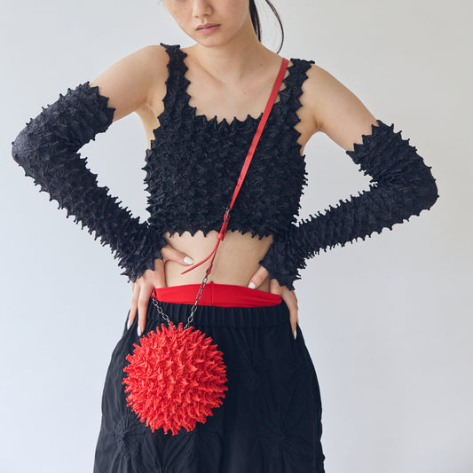 Spiky Shibori Large Charm Shoulder Bag