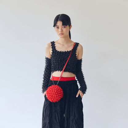 Spiky Shibori Large Charm Shoulder Bag