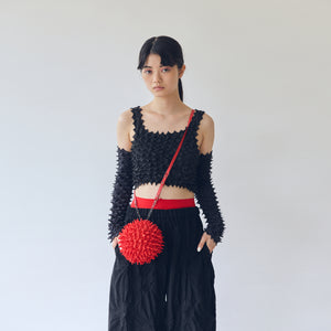Spiky Shibori Large Charm Shoulder Bag