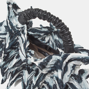 OBai Shibori Crescent Bag Mini - Zebra Stripes