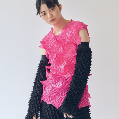 Bai-Shibori  Sleeveless Top - Solid Color