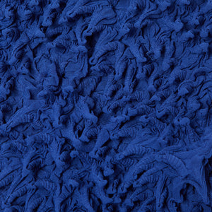 Spiky Shibori Short Sleeve Top - Chiffon, Solid Color