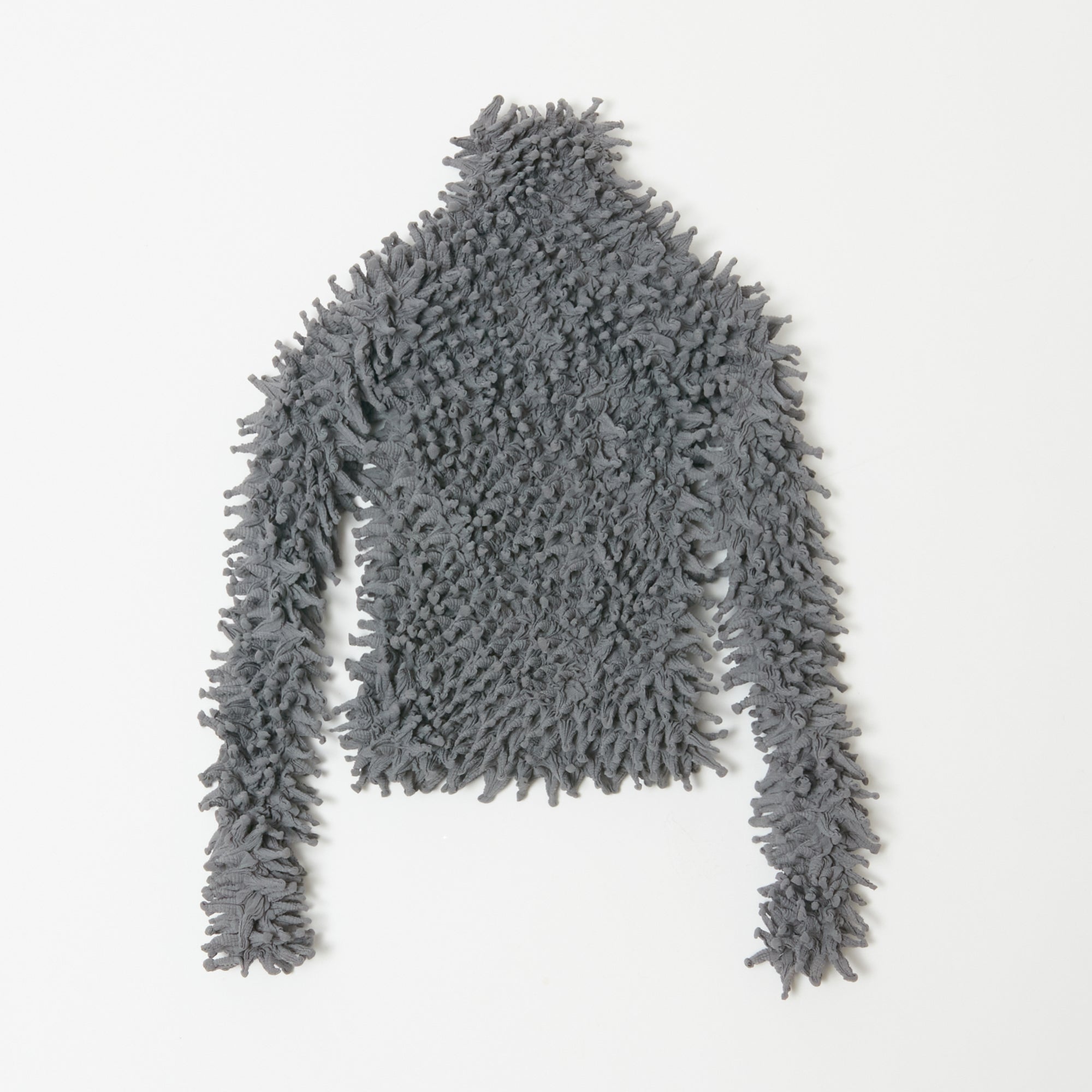 Spiky Shibori Long Sleeve Top - Chiffon/Solid Color - BUNZABURO