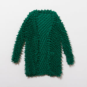 Spiky Shibori Cardigan - Chiffon/Solid Color