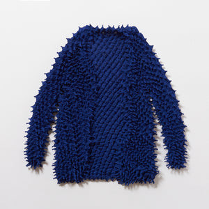 Spiky Shibori Cardigan - Chiffon/Solid Color
