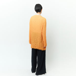 Spiky Shibori Cardigan - Chiffon/Solid Color
