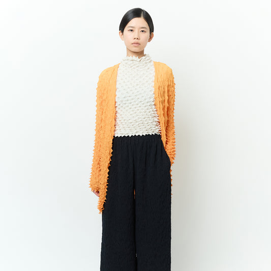 Spiky Shibori Cardigan - Chiffon/Solid Color