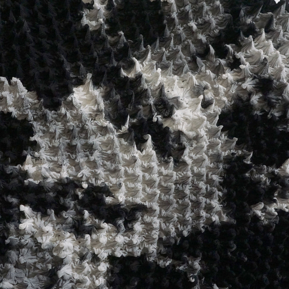 Spicky Shibori Cardigan - Chiffon/"Nijimi" Pattern
