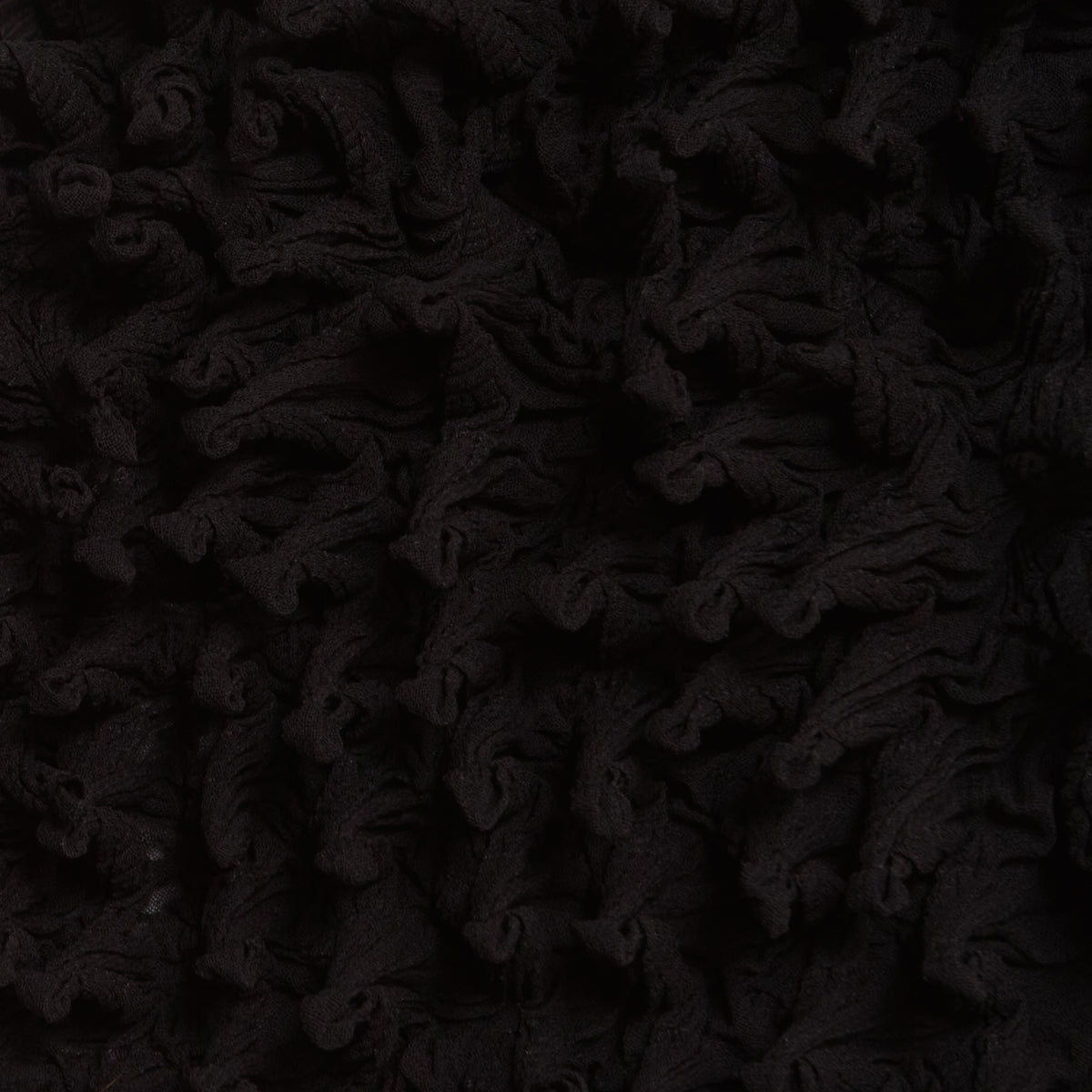 Spiky Shibori Sleeveless Turtleneck Top - Solid Color