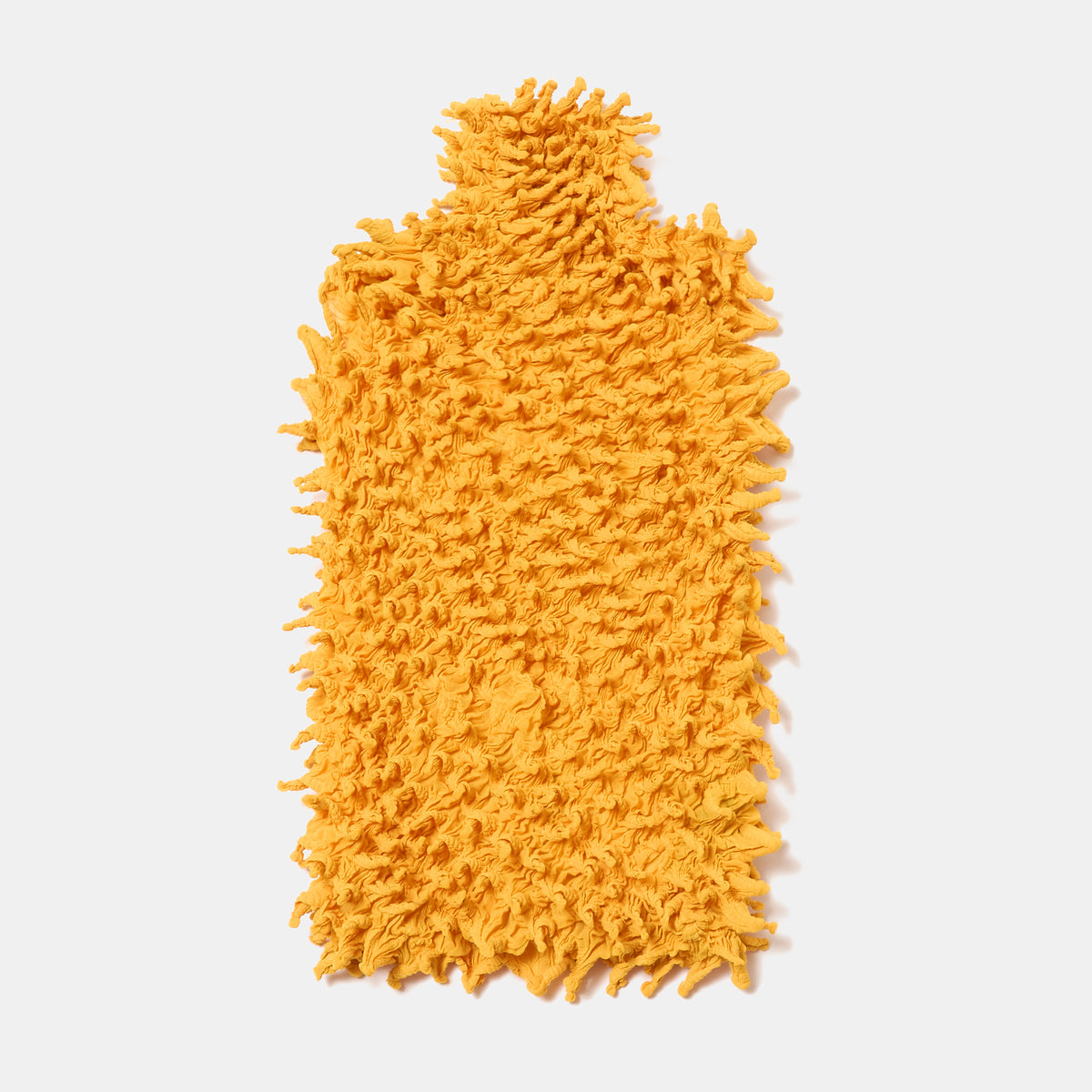 Spiky Shibori Sleeveless Turtleneck Top - Solid Color