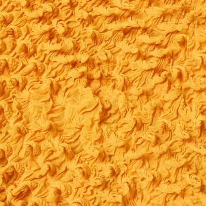 Spiky Shibori Sleeveless Turtleneck Top - Solid Color
