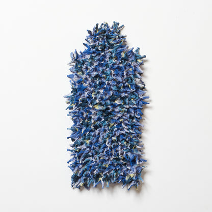 Spiky Shibori Sleeveless Turtleneck Top - Chiffon, Tie-Dye