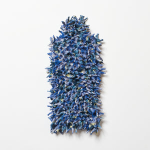 Spiky Shibori Sleeveless Turtleneck Top - Chiffon, Tie-Dye