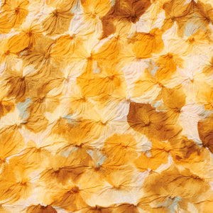 Spiky Shibori Super Crop Top with Bell Sleeves - Unevenly Dyed Chiffon