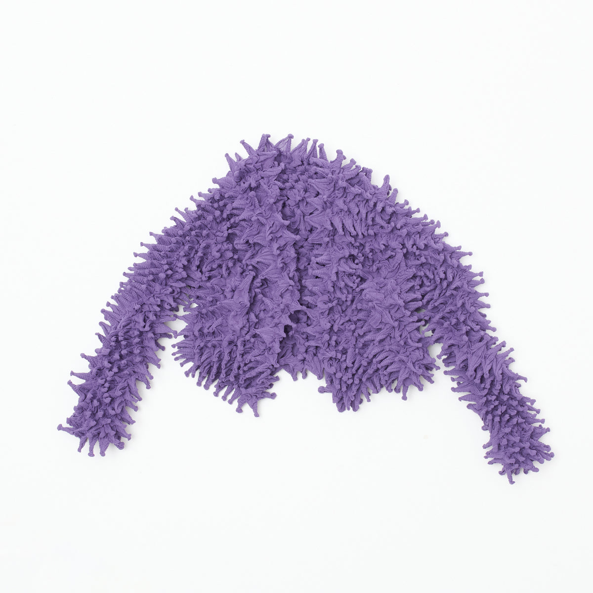  Spiky Shibori Cropped Cardigan - Chiffon/Solid Color