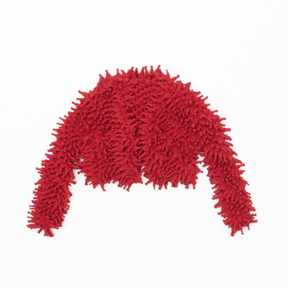  Spiky Shibori Cropped Cardigan - Chiffon/Solid Color