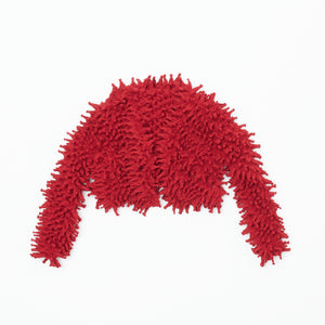  Spiky Shibori Cropped Cardigan - Chiffon/Solid Color