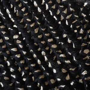 Spiky Shibori Cropped Cardigan - Chiffon/Dot Pattern