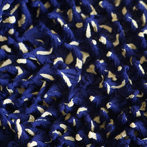 Spiky Shibori Cropped Cardigan - Chiffon/Dot Pattern