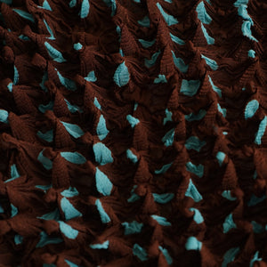 Spiky Shibori Cropped Cardigan - Chiffon/Dot Pattern