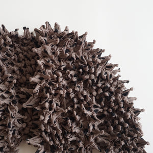 Spiky Shibori Cropped Cardigan - Chiffon/Dot Pattern