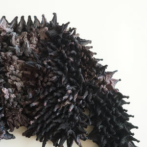  Spiky Shibori Cropped Cardigan - Chiffon/"Nijimi" Pattern