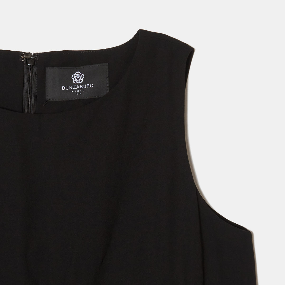 Rolled-Up Shibori Sleeveless Dress, Amundsen/Solid Color