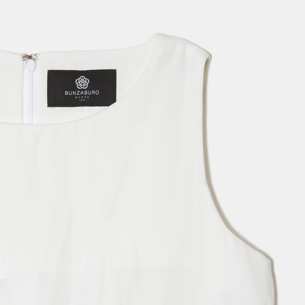 Rolled-Up Shibori Sleeveless Dress, Amundsen/Solid Color